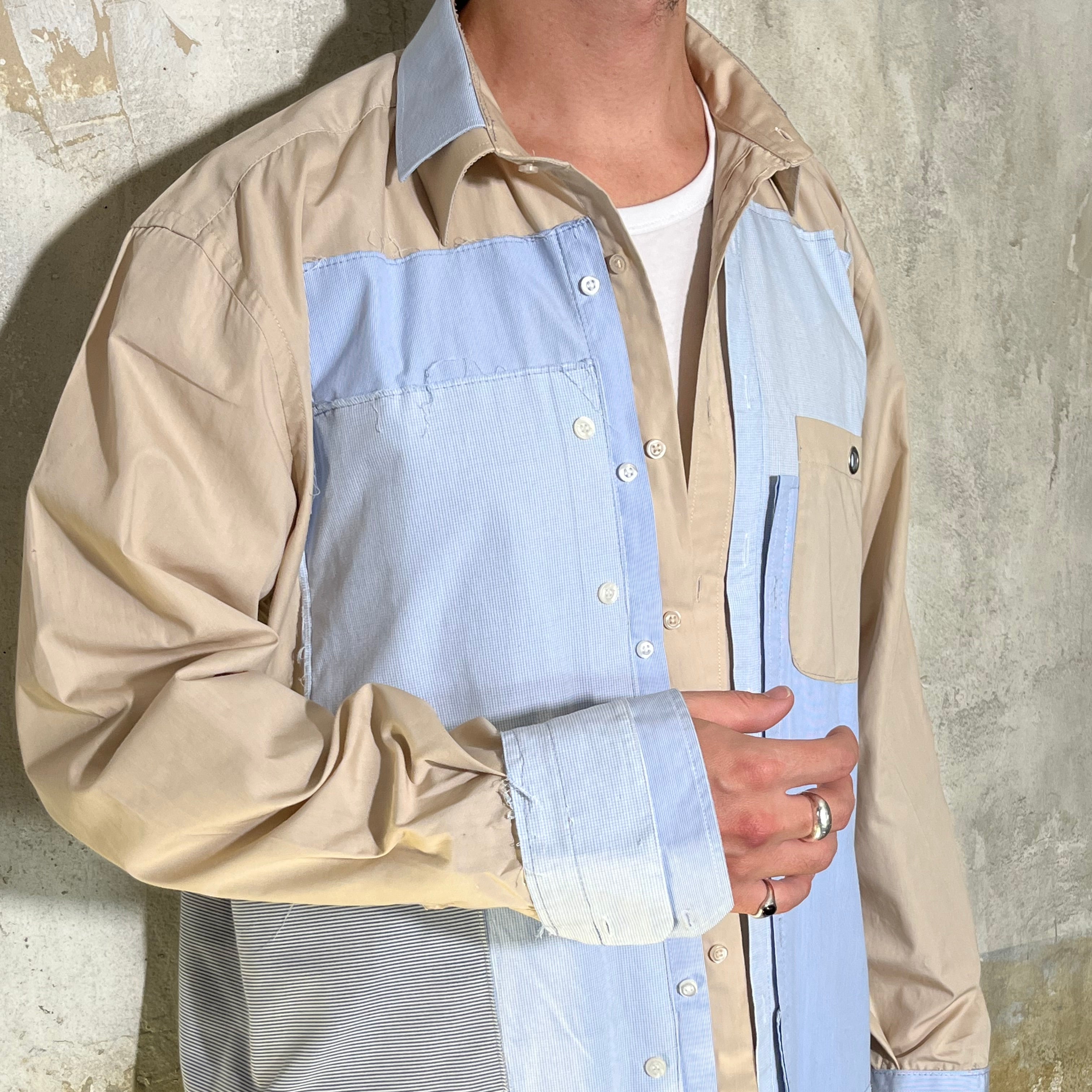 BLUE CREAM PATCHWORK