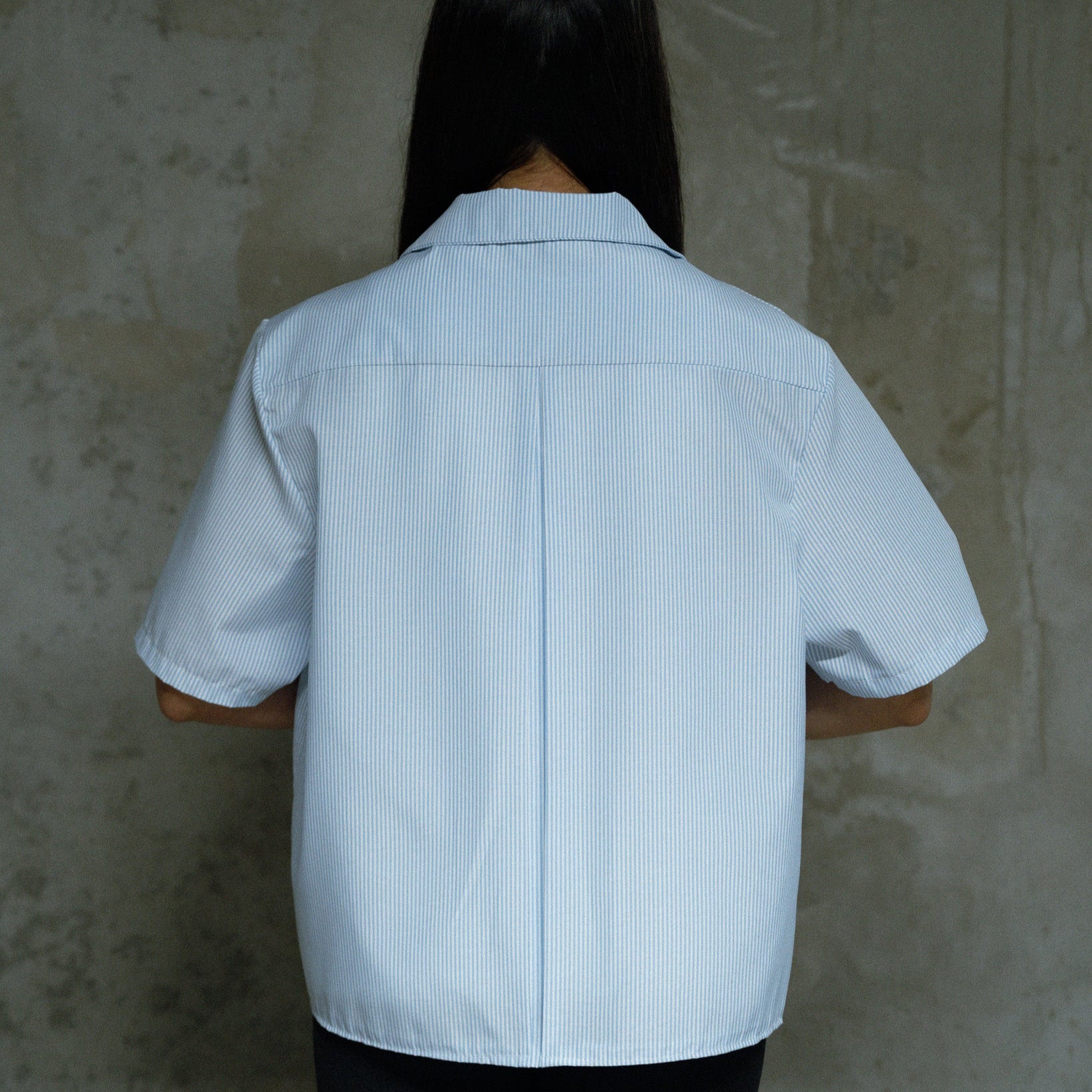 BLUE BOWLING SHIRT